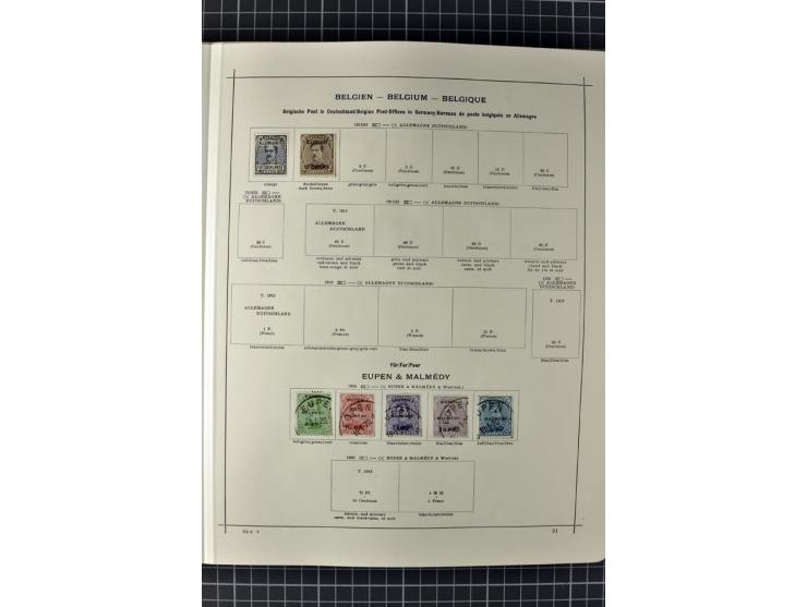 1840/1927, ungebrauchte und gestempelte Sammlung mit guten Werten und Sätzen in 2 Schaubeck-Alben