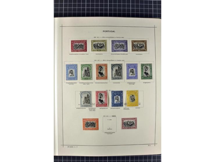 1840/1927, ungebrauchte und gestempelte Sammlung mit guten Werten und Sätzen in 2 Schaubeck-Alben