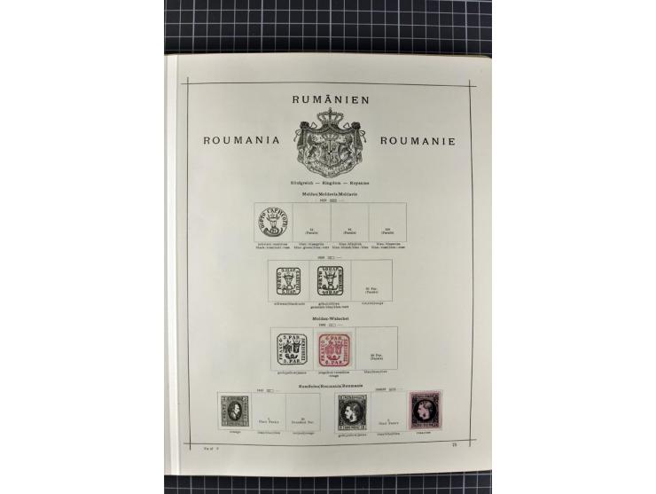 1840/1927, ungebrauchte und gestempelte Sammlung mit guten Werten und Sätzen in 2 Schaubeck-Alben