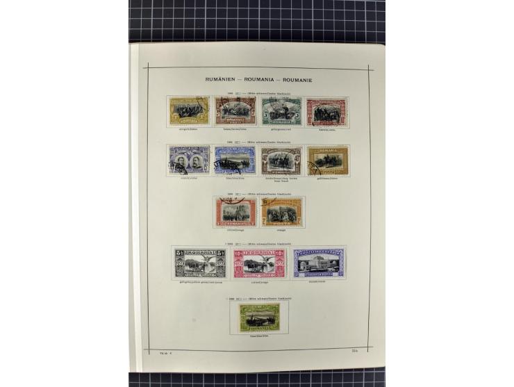 1840/1927, ungebrauchte und gestempelte Sammlung mit guten Werten und Sätzen in 2 Schaubeck-Alben