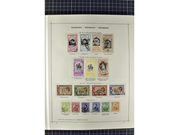 1840/1927, ungebrauchte und gestempelte Sammlung mit guten Werten und Sätzen in 2 Schaubeck-Alben