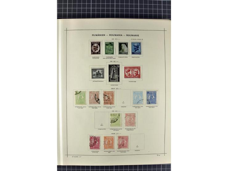 1840/1927, ungebrauchte und gestempelte Sammlung mit guten Werten und Sätzen in 2 Schaubeck-Alben