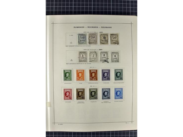 1840/1927, ungebrauchte und gestempelte Sammlung mit guten Werten und Sätzen in 2 Schaubeck-Alben