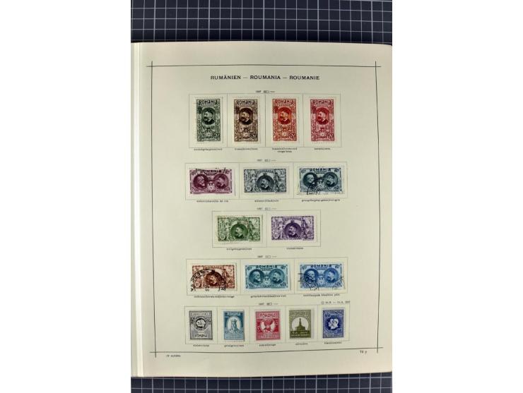 1840/1927, ungebrauchte und gestempelte Sammlung mit guten Werten und Sätzen in 2 Schaubeck-Alben