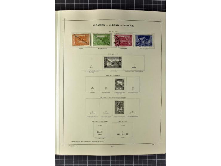 1840/1927, ungebrauchte und gestempelte Sammlung mit guten Werten und Sätzen in 2 Schaubeck-Alben