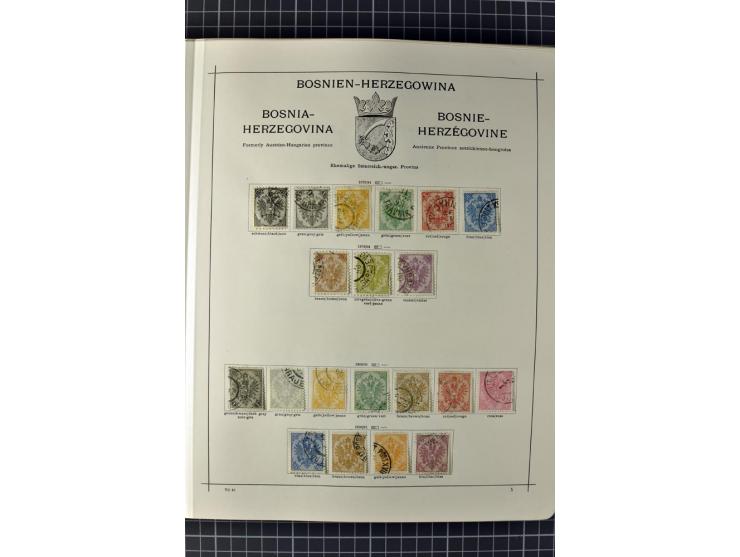 1840/1927, ungebrauchte und gestempelte Sammlung mit guten Werten und Sätzen in 2 Schaubeck-Alben