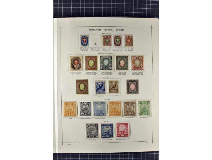 1840/1927, ungebrauchte und gestempelte Sammlung mit guten Werten und Sätzen in 2 Schaubeck-Alben