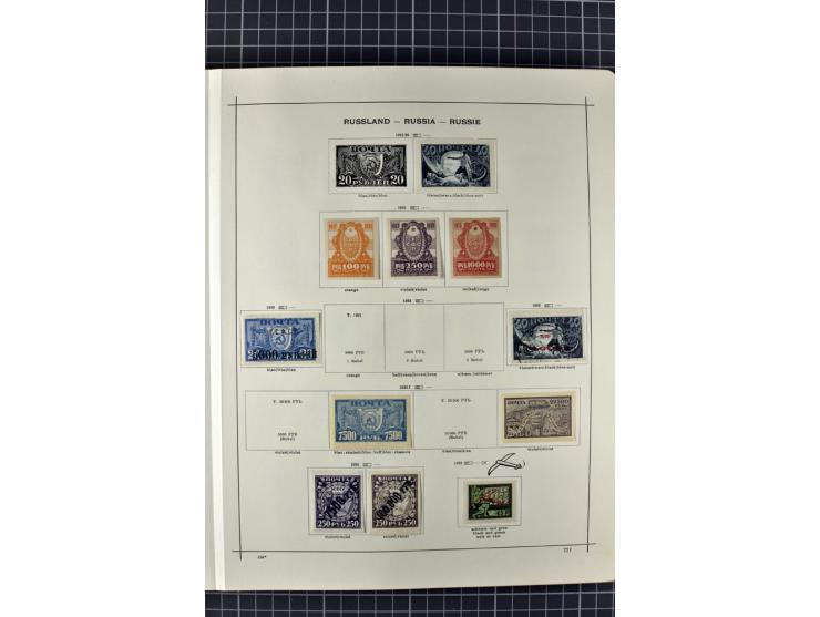 1840/1927, ungebrauchte und gestempelte Sammlung mit guten Werten und Sätzen in 2 Schaubeck-Alben