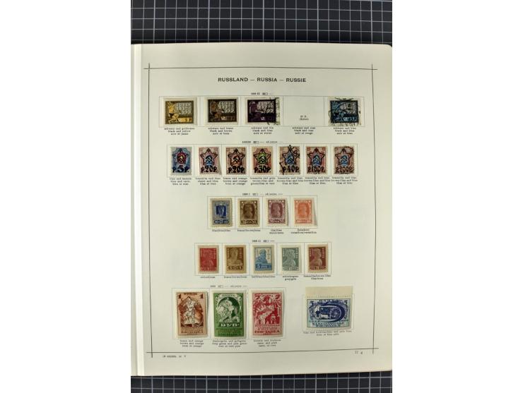 1840/1927, ungebrauchte und gestempelte Sammlung mit guten Werten und Sätzen in 2 Schaubeck-Alben