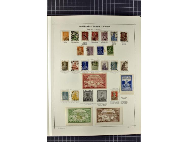 1840/1927, ungebrauchte und gestempelte Sammlung mit guten Werten und Sätzen in 2 Schaubeck-Alben