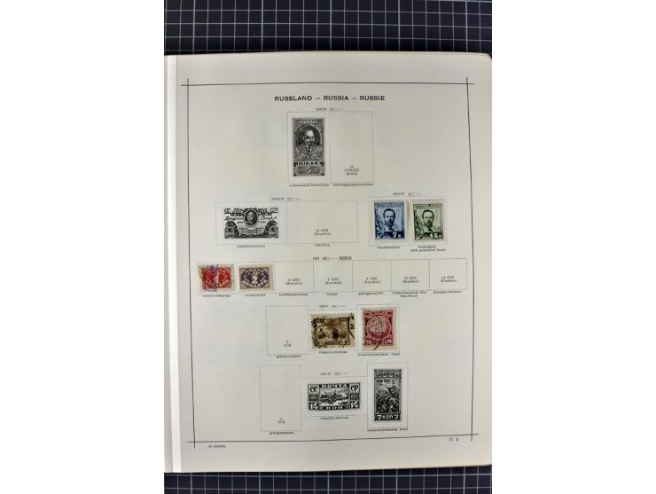 1840/1927, ungebrauchte und gestempelte Sammlung mit guten Werten und Sätzen in 2 Schaubeck-Alben