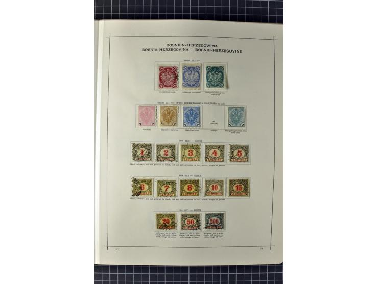 1840/1927, ungebrauchte und gestempelte Sammlung mit guten Werten und Sätzen in 2 Schaubeck-Alben
