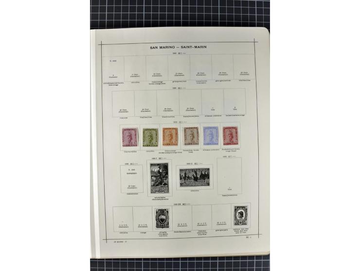 1840/1927, ungebrauchte und gestempelte Sammlung mit guten Werten und Sätzen in 2 Schaubeck-Alben