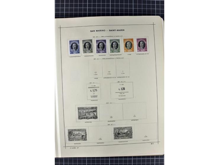1840/1927, ungebrauchte und gestempelte Sammlung mit guten Werten und Sätzen in 2 Schaubeck-Alben