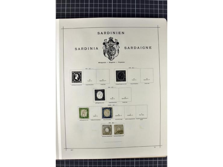 1840/1927, ungebrauchte und gestempelte Sammlung mit guten Werten und Sätzen in 2 Schaubeck-Alben