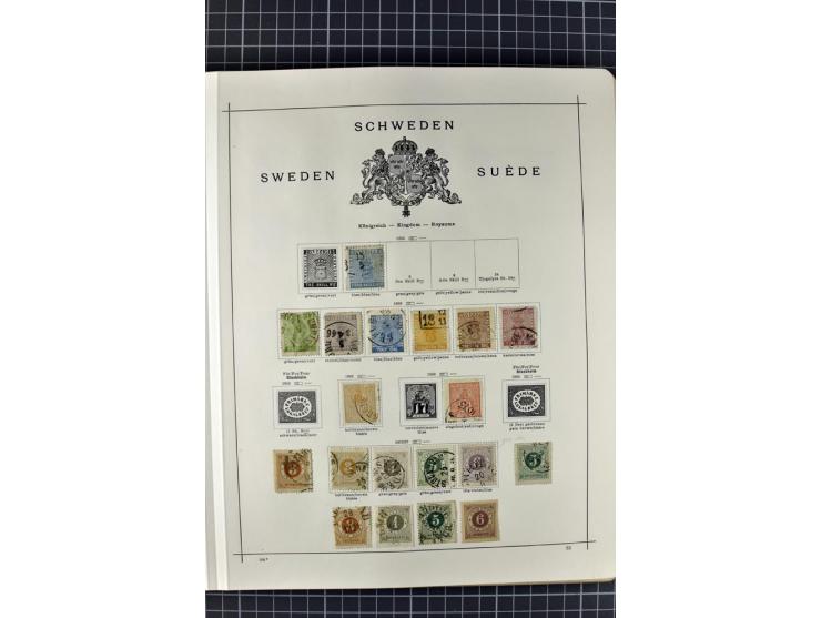 1840/1927, ungebrauchte und gestempelte Sammlung mit guten Werten und Sätzen in 2 Schaubeck-Alben