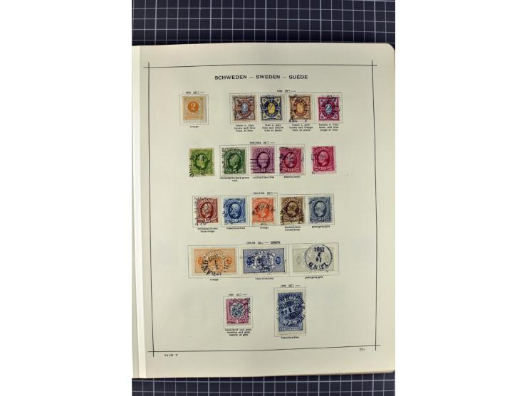 1840/1927, ungebrauchte und gestempelte Sammlung mit guten Werten und Sätzen in 2 Schaubeck-Alben