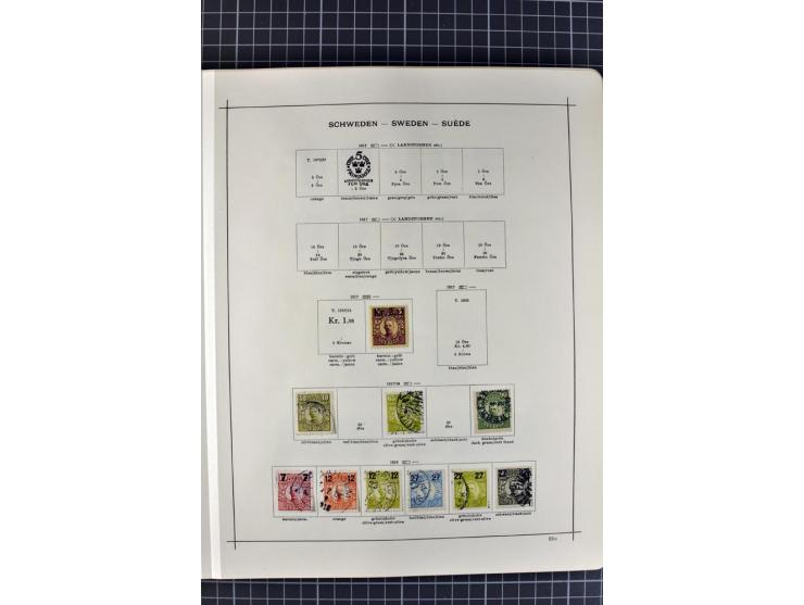 1840/1927, ungebrauchte und gestempelte Sammlung mit guten Werten und Sätzen in 2 Schaubeck-Alben