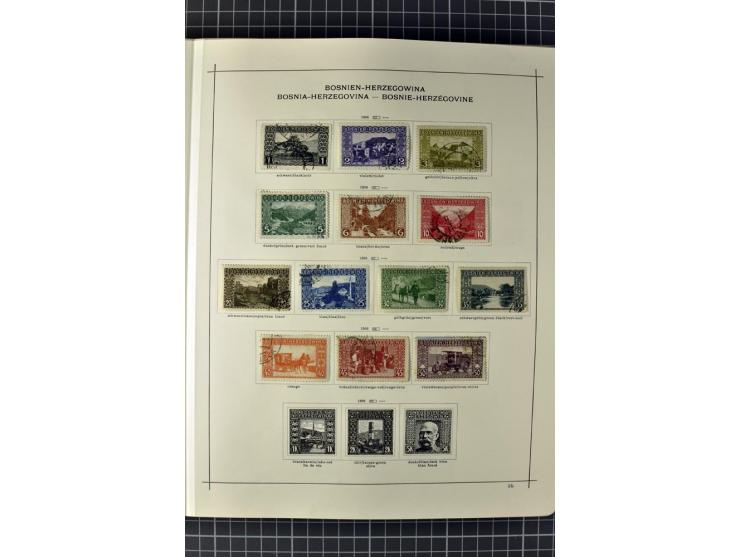 1840/1927, ungebrauchte und gestempelte Sammlung mit guten Werten und Sätzen in 2 Schaubeck-Alben