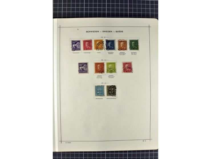 1840/1927, ungebrauchte und gestempelte Sammlung mit guten Werten und Sätzen in 2 Schaubeck-Alben