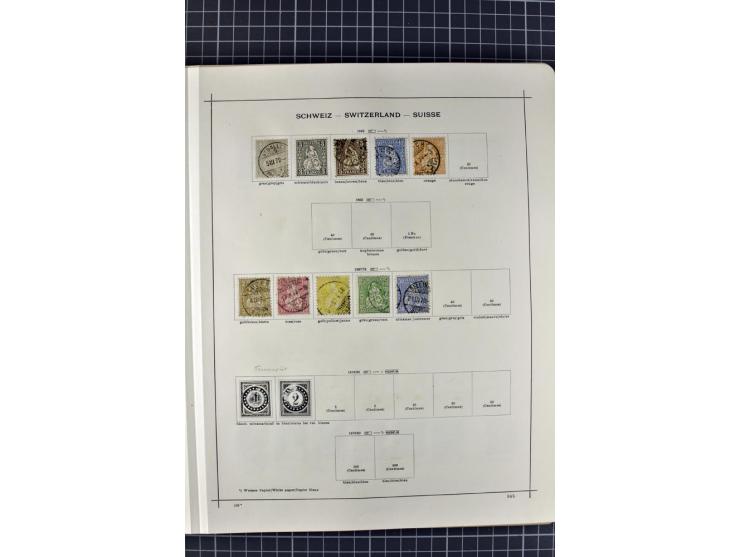1840/1927, ungebrauchte und gestempelte Sammlung mit guten Werten und Sätzen in 2 Schaubeck-Alben