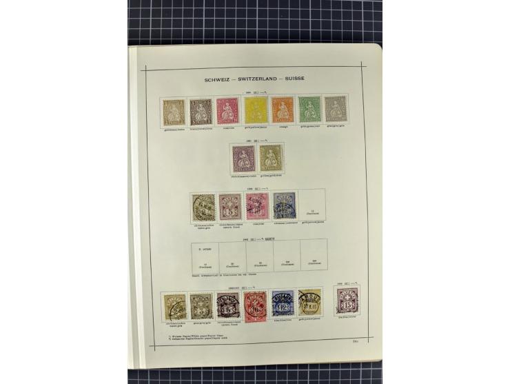 1840/1927, ungebrauchte und gestempelte Sammlung mit guten Werten und Sätzen in 2 Schaubeck-Alben