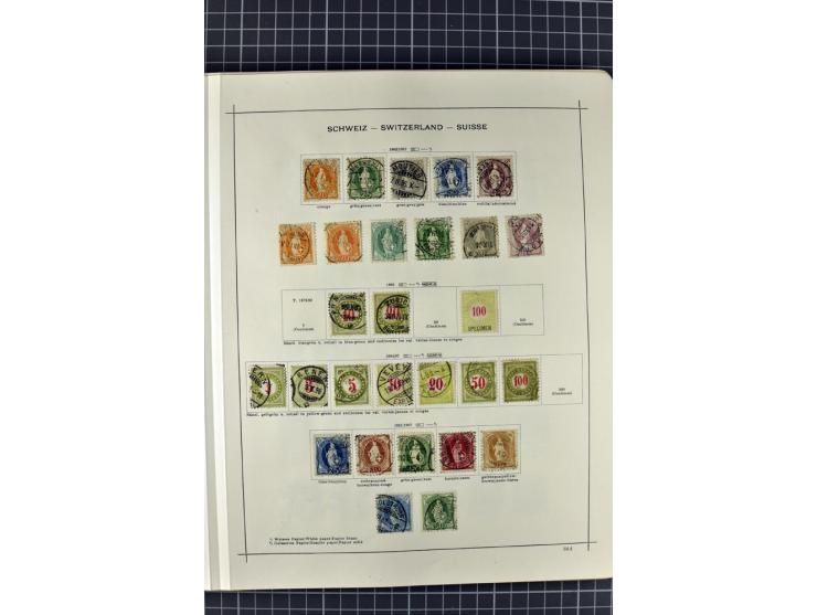 1840/1927, ungebrauchte und gestempelte Sammlung mit guten Werten und Sätzen in 2 Schaubeck-Alben