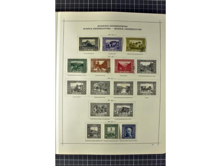 1840/1927, ungebrauchte und gestempelte Sammlung mit guten Werten und Sätzen in 2 Schaubeck-Alben