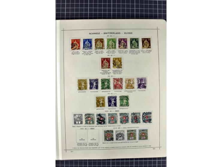 1840/1927, ungebrauchte und gestempelte Sammlung mit guten Werten und Sätzen in 2 Schaubeck-Alben