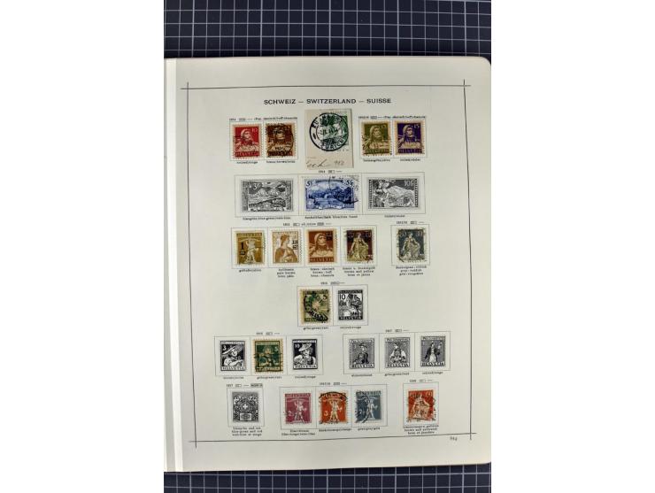 1840/1927, ungebrauchte und gestempelte Sammlung mit guten Werten und Sätzen in 2 Schaubeck-Alben