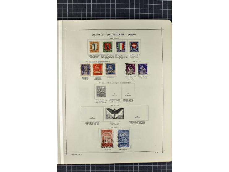 1840/1927, ungebrauchte und gestempelte Sammlung mit guten Werten und Sätzen in 2 Schaubeck-Alben