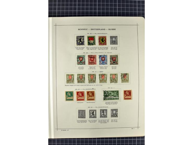 1840/1927, ungebrauchte und gestempelte Sammlung mit guten Werten und Sätzen in 2 Schaubeck-Alben