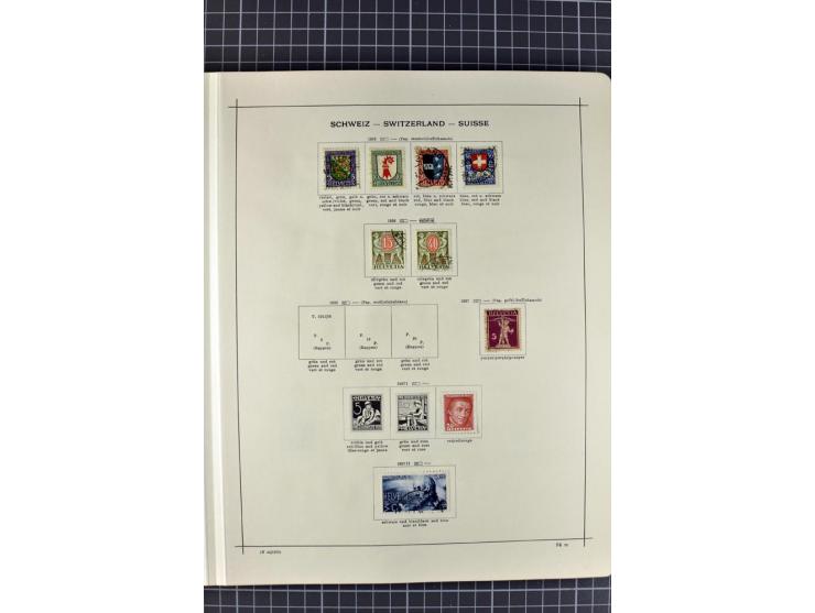 1840/1927, ungebrauchte und gestempelte Sammlung mit guten Werten und Sätzen in 2 Schaubeck-Alben