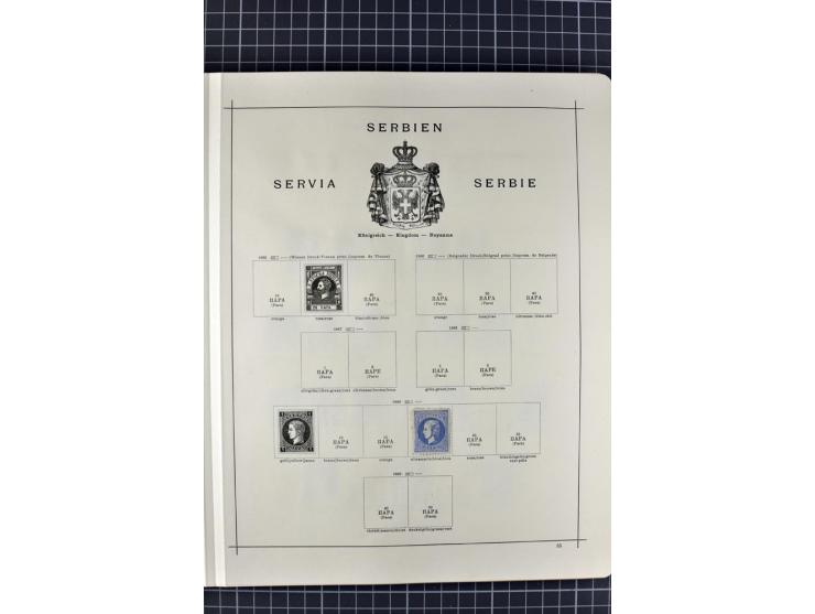 1840/1927, ungebrauchte und gestempelte Sammlung mit guten Werten und Sätzen in 2 Schaubeck-Alben