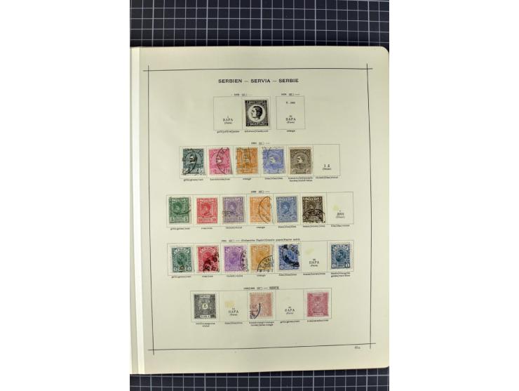 1840/1927, ungebrauchte und gestempelte Sammlung mit guten Werten und Sätzen in 2 Schaubeck-Alben