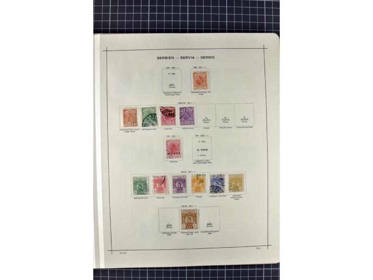 1840/1927, ungebrauchte und gestempelte Sammlung mit guten Werten und Sätzen in 2 Schaubeck-Alben