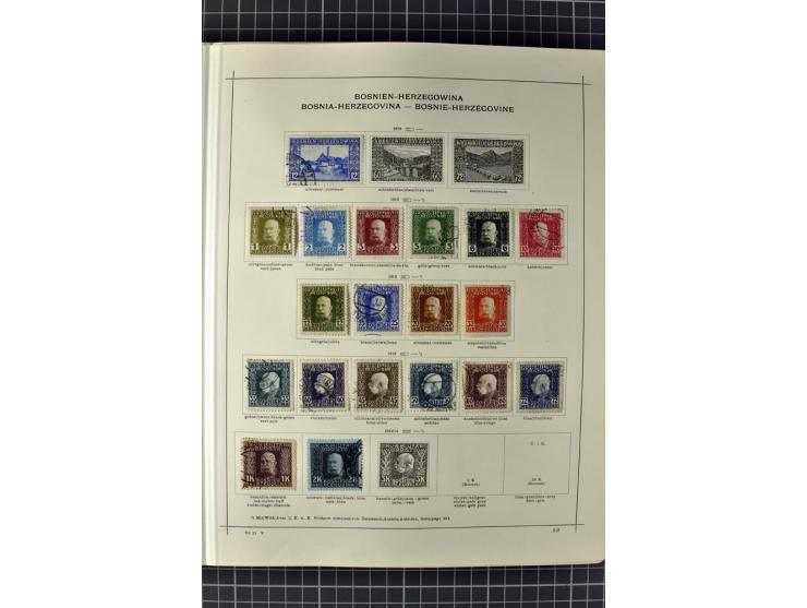 1840/1927, ungebrauchte und gestempelte Sammlung mit guten Werten und Sätzen in 2 Schaubeck-Alben