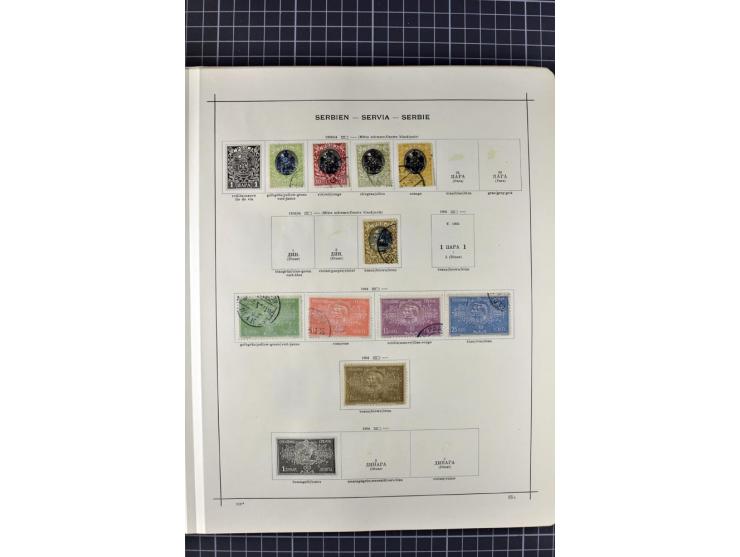 1840/1927, ungebrauchte und gestempelte Sammlung mit guten Werten und Sätzen in 2 Schaubeck-Alben