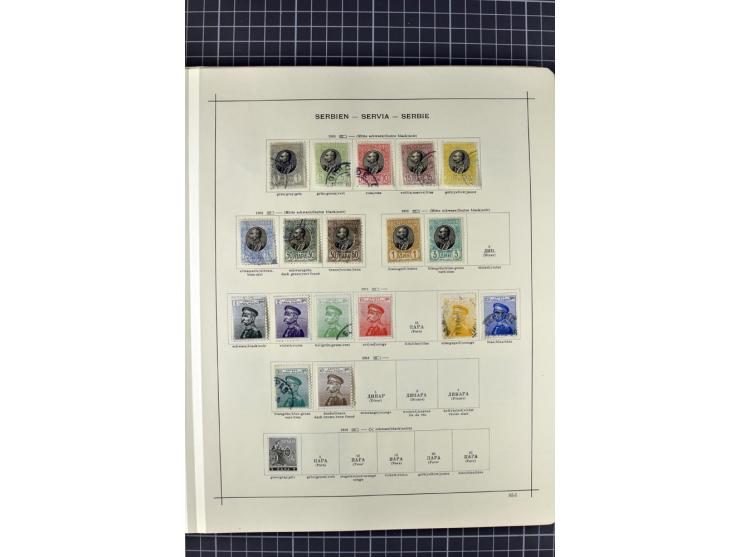 1840/1927, ungebrauchte und gestempelte Sammlung mit guten Werten und Sätzen in 2 Schaubeck-Alben
