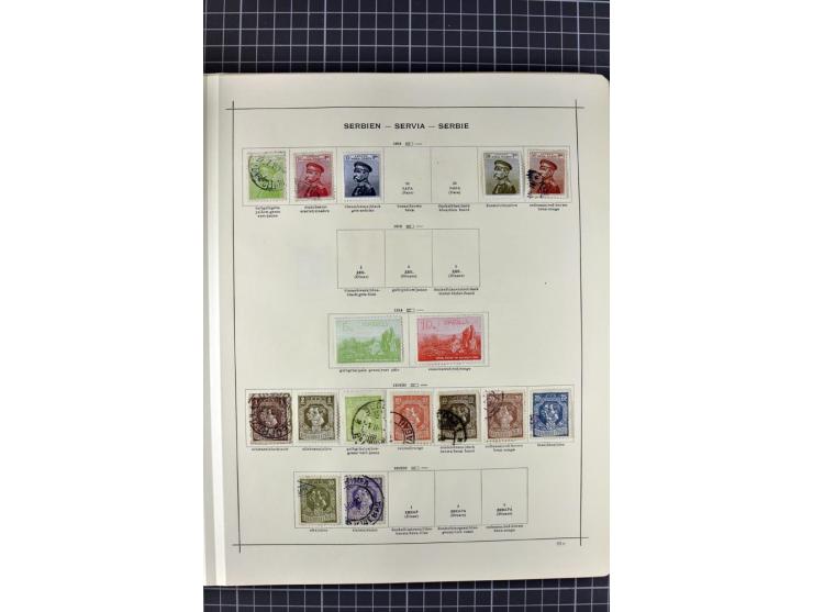 1840/1927, ungebrauchte und gestempelte Sammlung mit guten Werten und Sätzen in 2 Schaubeck-Alben