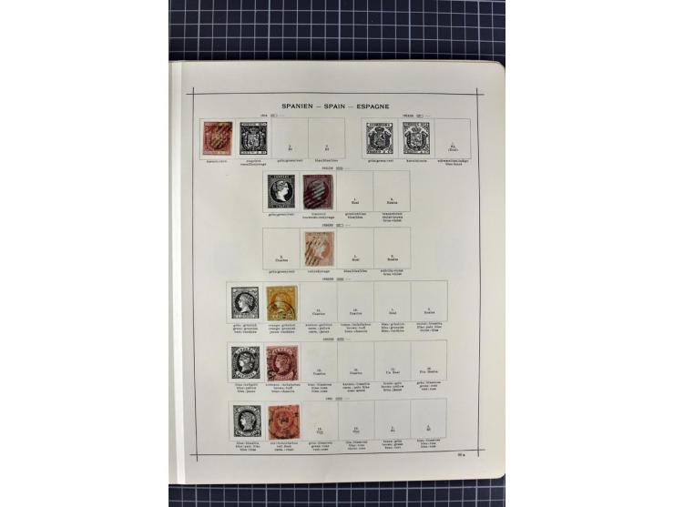 1840/1927, ungebrauchte und gestempelte Sammlung mit guten Werten und Sätzen in 2 Schaubeck-Alben