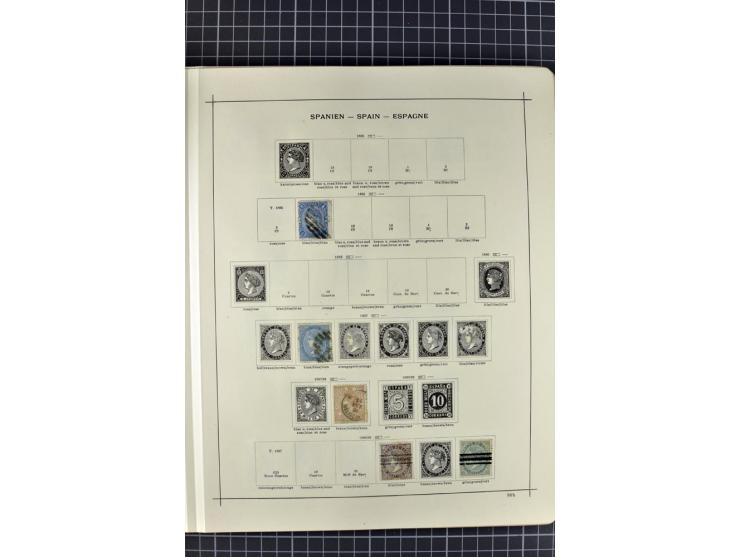 1840/1927, ungebrauchte und gestempelte Sammlung mit guten Werten und Sätzen in 2 Schaubeck-Alben