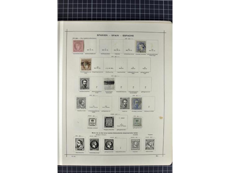 1840/1927, ungebrauchte und gestempelte Sammlung mit guten Werten und Sätzen in 2 Schaubeck-Alben