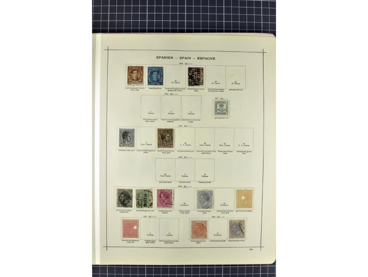 1840/1927, ungebrauchte und gestempelte Sammlung mit guten Werten und Sätzen in 2 Schaubeck-Alben