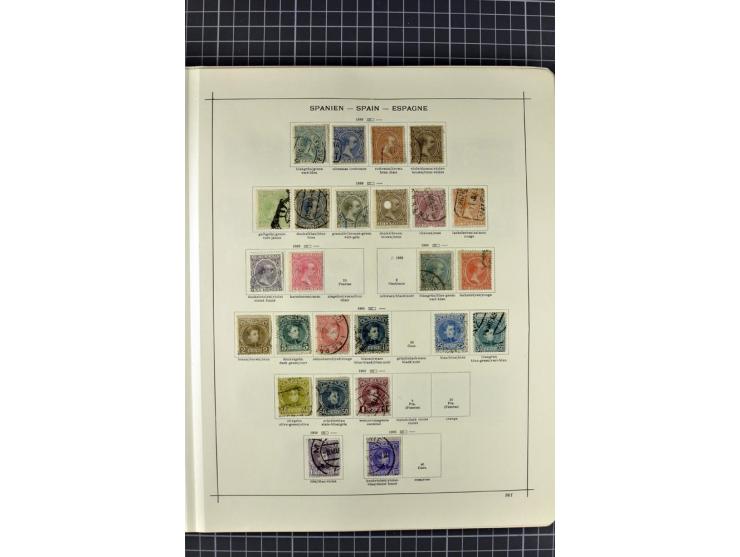 1840/1927, ungebrauchte und gestempelte Sammlung mit guten Werten und Sätzen in 2 Schaubeck-Alben