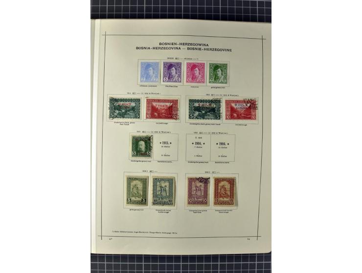 1840/1927, ungebrauchte und gestempelte Sammlung mit guten Werten und Sätzen in 2 Schaubeck-Alben
