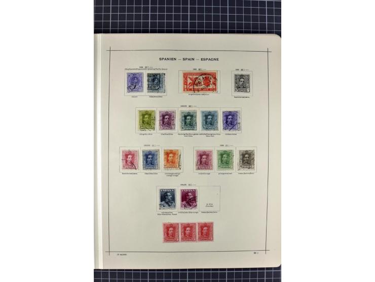 1840/1927, ungebrauchte und gestempelte Sammlung mit guten Werten und Sätzen in 2 Schaubeck-Alben