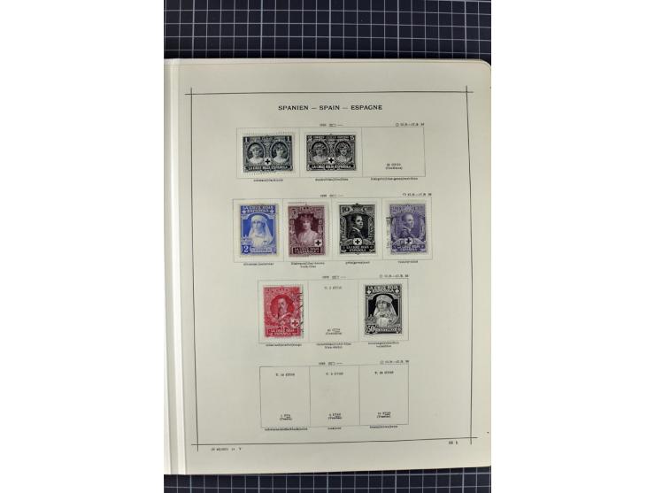 1840/1927, ungebrauchte und gestempelte Sammlung mit guten Werten und Sätzen in 2 Schaubeck-Alben