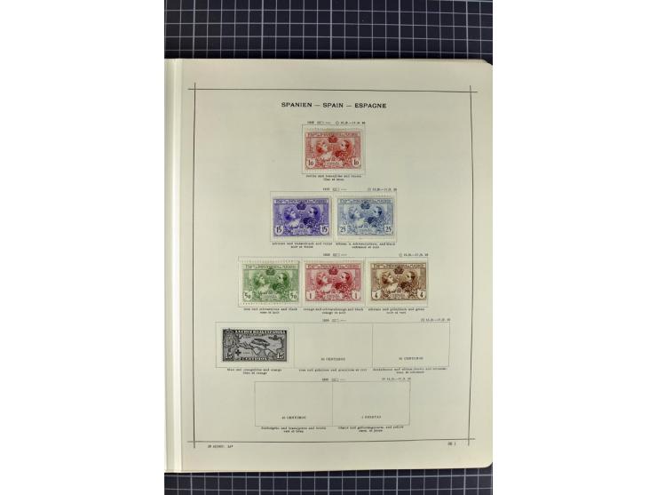 1840/1927, ungebrauchte und gestempelte Sammlung mit guten Werten und Sätzen in 2 Schaubeck-Alben