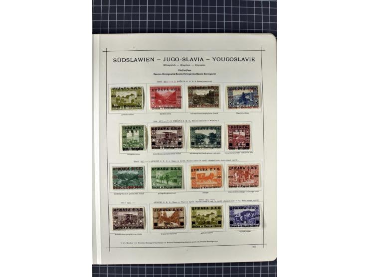 1840/1927, ungebrauchte und gestempelte Sammlung mit guten Werten und Sätzen in 2 Schaubeck-Alben